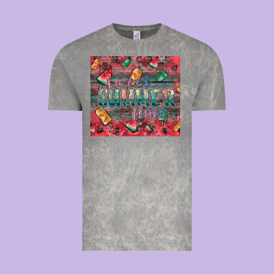 Summer Vibes Vintage Tee Designed By Cowhidedigitalart