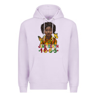 Lilac juneteenth 1865 black boy Premium Hoodie - BarkalooDesign