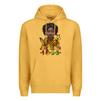 Mustard juneteenth 1865 black boy Premium Hoodie - BarkalooDesign