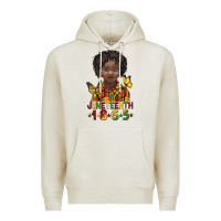 Oatmeal Heather juneteenth 1865 black boy Premium Hoodie - BarkalooDesign