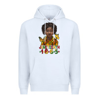 White juneteenth 1865 black boy Premium Hoodie - BarkalooDesign