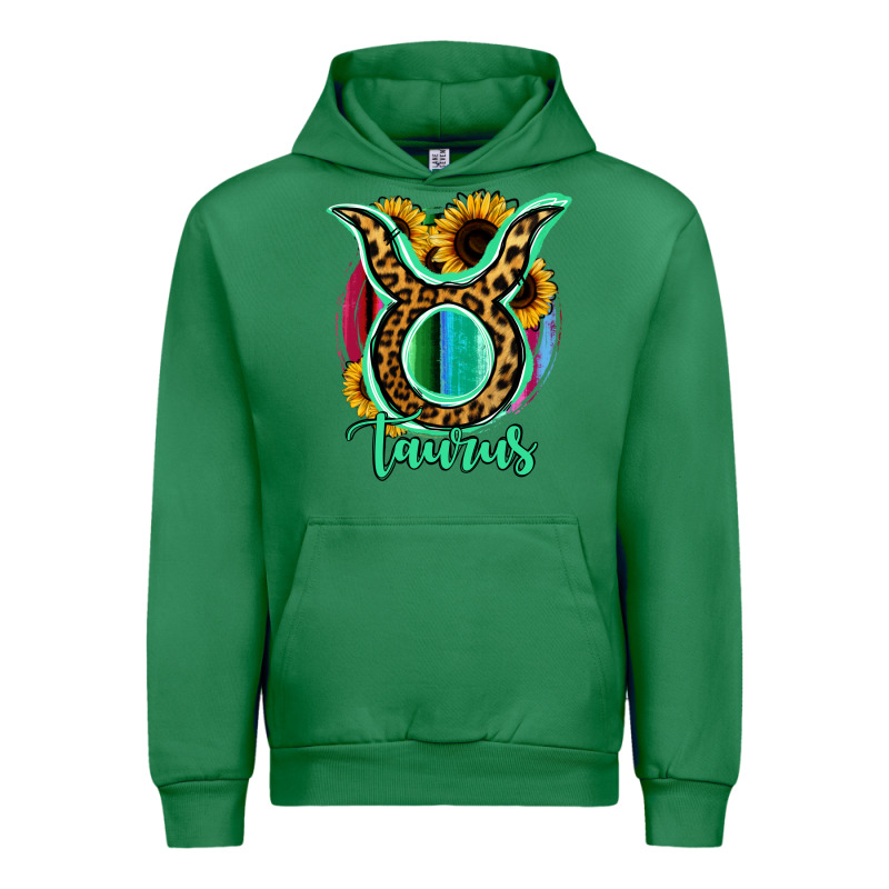 Taurus Zodiac Sign Sunflower Leopard Serape Urban Hoodie by RanaPortraitStore | Teevron