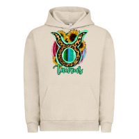 Pigment French Oak Taurus Zodiac Sign Sunflower Leopard Serape Urban Hoodie - RanaPortraitStore