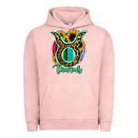 Pigment Salmon Taurus Zodiac Sign Sunflower Leopard Serape Urban Hoodie - RanaPortraitStore