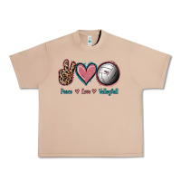 Burro Peace Love Volleyball Urban Heavy Tee - Jasminsmagicworld
