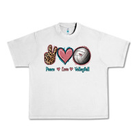Lunar Rock Peace Love Volleyball Urban Heavy Tee - Jasminsmagicworld