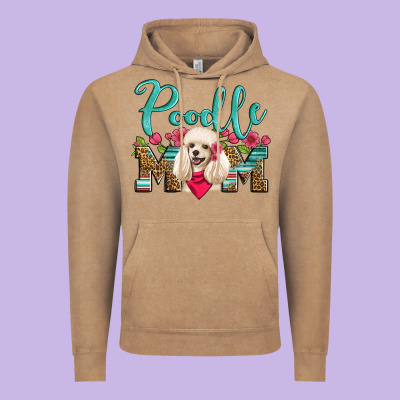 Poodle Mom Vintage Hoodie Designed By Artiststas
