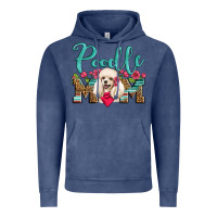 Vintage Denim poodle mom Vintage Hoodie - Artiststas