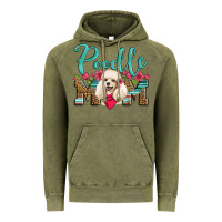 Vintage Olive poodle mom Vintage Hoodie - Artiststas