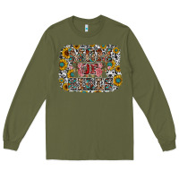 Army Green mom of girls Long Sleeve Tee - RacoonDesign