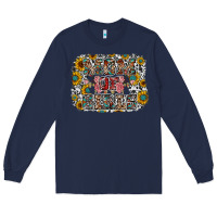 Navy mom of girls Long Sleeve Tee - RacoonDesign