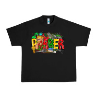 Black barber Urban Heavy Tee - CowhideDigitalArt
