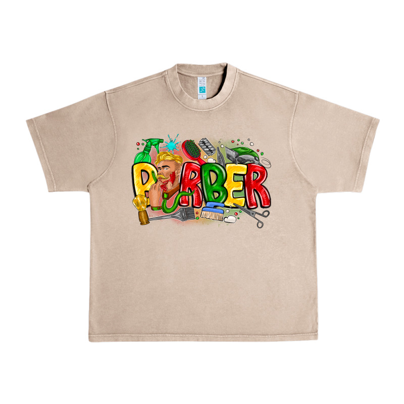 Barber Urban Heavy Tee by CowhideDigitalArt | Teevron