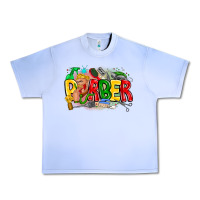 Grape Ice barber Urban Heavy Tee - CowhideDigitalArt