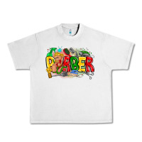Lunar Rock barber Urban Heavy Tee - CowhideDigitalArt