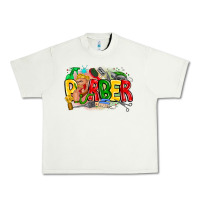 Pistachio barber Urban Heavy Tee - CowhideDigitalArt