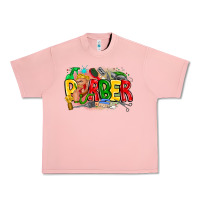 Salmon barber Urban Heavy Tee - CowhideDigitalArt