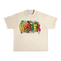 Sandshell barber Urban Heavy Tee - CowhideDigitalArt