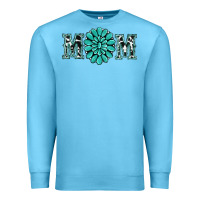 Ocean Blue western mom Premium Sweatshirt - RanaPortraitStore