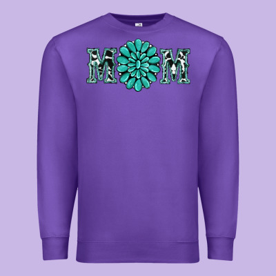 Western Mom Premium Sweatshirt Designed By Ranaportraitstore