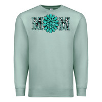 Seafoam western mom Premium Sweatshirt - RanaPortraitStore