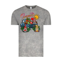 Cloud Rock summer gnomes  truck Vintage Tee - CowhideDigitalArt