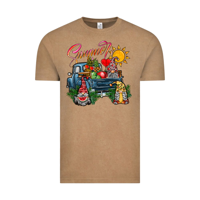 Summer Gnomes  Truck Vintage Tee by CowhideDigitalArt | Teevron