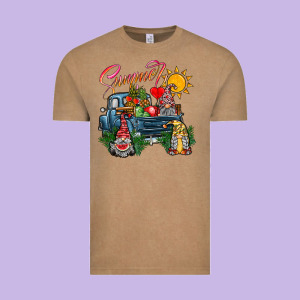 Summer Gnomes  Truck Vintage Tee Designed By Cowhidedigitalart