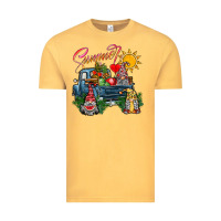 Vintage Mustard summer gnomes  truck Vintage Tee - CowhideDigitalArt