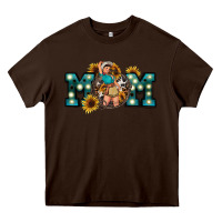 Chocolate Brown Western Mom Mother's Day Heavy Core Tee - FaDigitalArtStudio