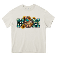 Cream Western Mom Mother's Day Heavy Core Tee - FaDigitalArtStudio
