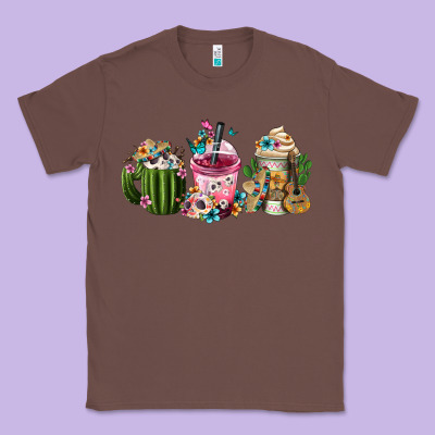 Mexican Day Of The Dead Coffee Cups Classic Tee Designed By Fadigitalartstudio