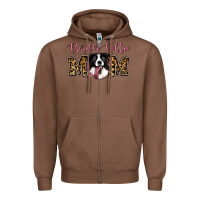 Chestnut Border Collie Mom Zipper Hoodie - Jasminsmagicworld