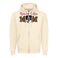 Sandshell Border Collie Mom Zipper Hoodie - Jasminsmagicworld