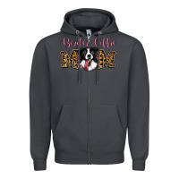 Smoke Border Collie Mom Zipper Hoodie - Jasminsmagicworld