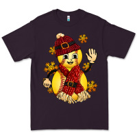 Plum Softball Christmas With Hat And Glove Premium Tee - FaDigitalArtStudio
