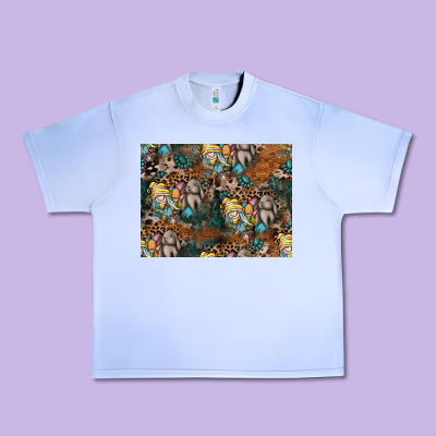 Easter Pattern Urban Heavy Tee Designed By Cowhidedigitalart