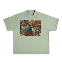 Oil Green easter pattern Urban Heavy Tee - CowhideDigitalArt