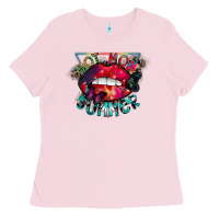 Bubblegum Pink hot mom summer Ladies Tee - CowhideDigitalArt