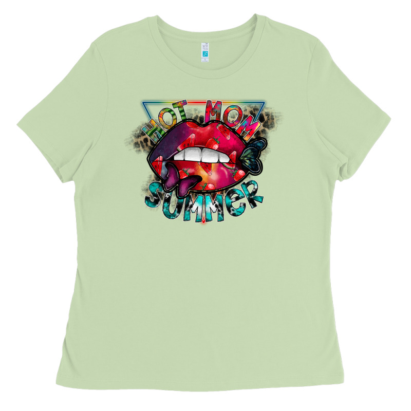 Hot Mom Summer Ladies Tee by CowhideDigitalArt | Teevron