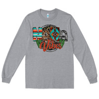Heather Grey nana vibes Long Sleeve Tee - RacoonDesign