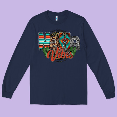 Nana Vibes Long Sleeve Tee Designed By Racoondesign