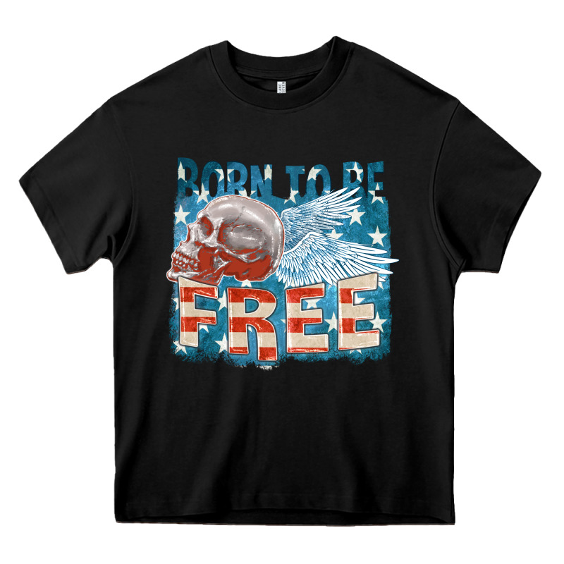 Born To Be Free Heavy Core Tee by FaDigitalArtStudio | Teevron