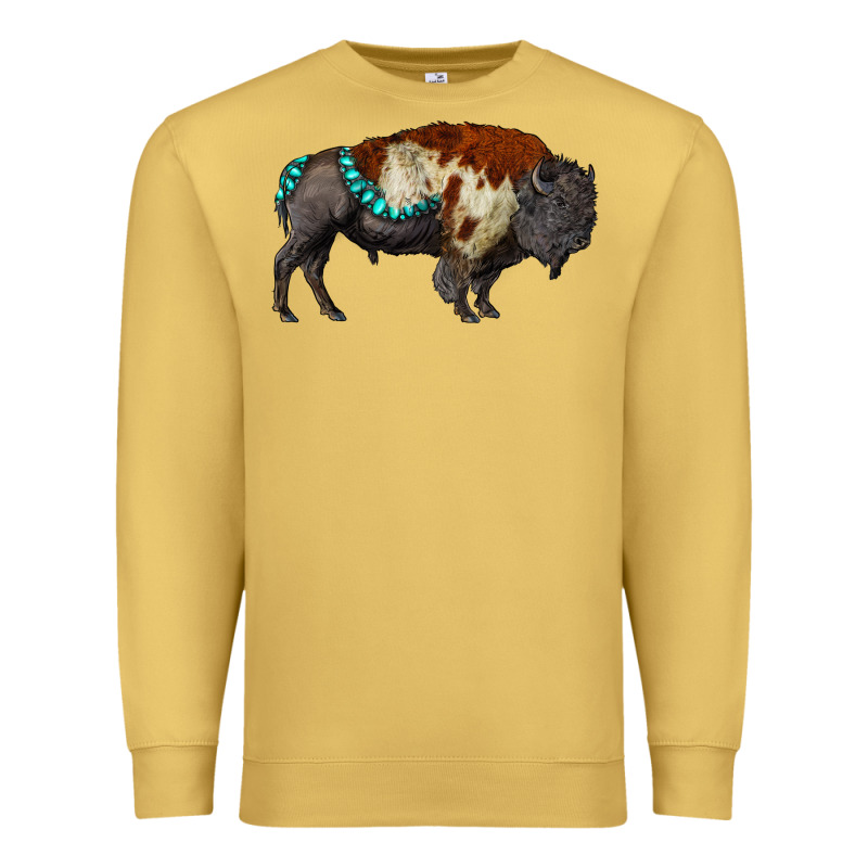 Gemstone Bison Premium Sweatshirt by RanaPortraitStore | Teevron