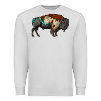 Dove Grey gemstone bison Premium Sweatshirt - RanaPortraitStore