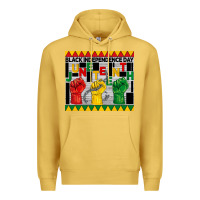 Antique Gold black independence day juneteenth tumbler Premium Hoodie - BarkalooDesign