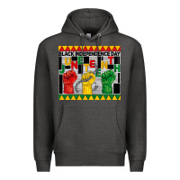 Charcoal Heather black independence day juneteenth tumbler Premium Hoodie - BarkalooDesign
