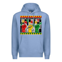 Colony Blue black independence day juneteenth tumbler Premium Hoodie - BarkalooDesign