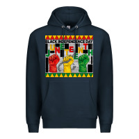 Navy black independence day juneteenth tumbler Premium Hoodie - BarkalooDesign