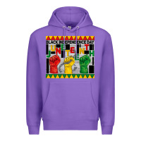 Purple black independence day juneteenth tumbler Premium Hoodie - BarkalooDesign